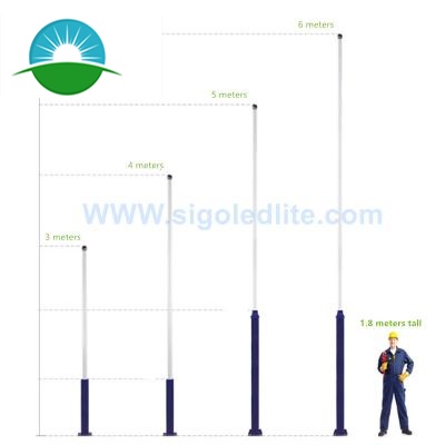 Lamp pole for LED & solar street light